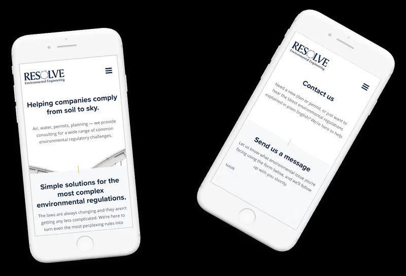 Two mobile phone websites