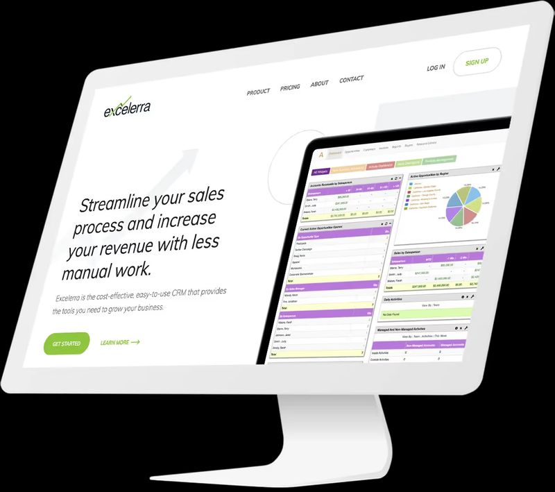 Excelerra homepage design