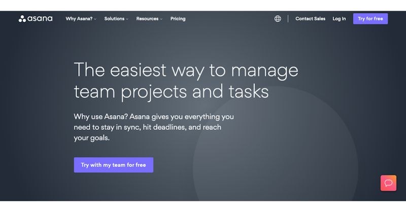 Asana call to action