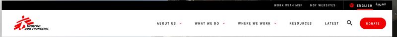  MSF multi-lingual website example.