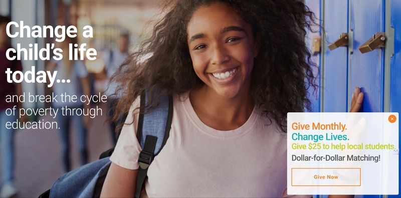 Take Stock in Children Inc. CTA example.