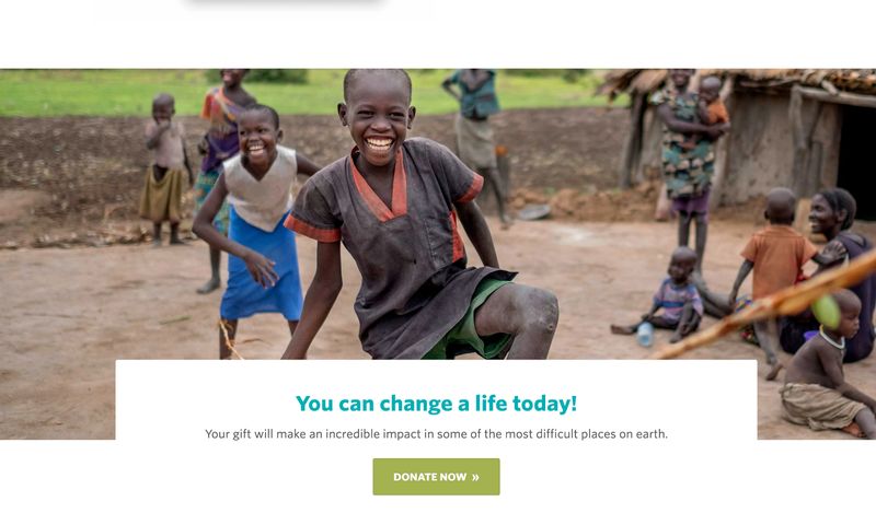 image of young smiling children on the website of nonprofit organization World Concern