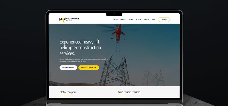 Helicopter Express website